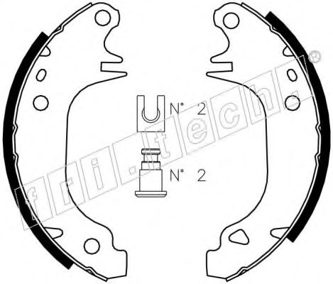 fri.tech. 1088.210 Brake Shoe Set